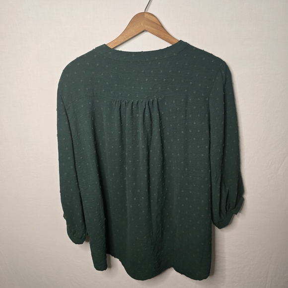 Women's Top Size XL Boutique Feminine dark Green - Picture 6 of 7